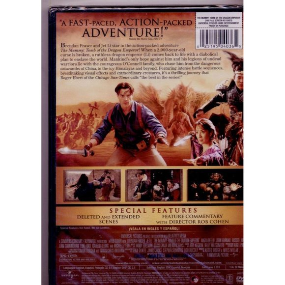 THE MUMMY TOMB OF THE DRAGON EMPIRE DVD,  Best One - Picture 2 of 2